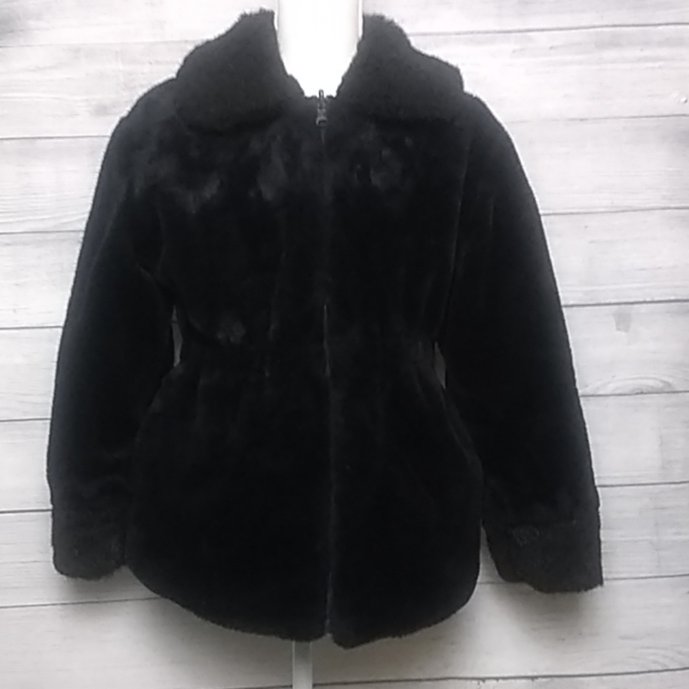 Black Coat Faux Fur Reversible